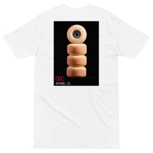 Load image into Gallery viewer, Heavyweight Skate T-Shirt (White/Black/Red)