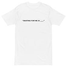 Load image into Gallery viewer, Heavyweight Skate T-Shirt (White/Black/Red)