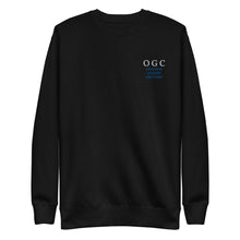 Load image into Gallery viewer, Unisex Crew Neck Pullover (Black/White/Blue)