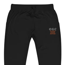 Load image into Gallery viewer, Unisex Joggers (Black/White/Orange)