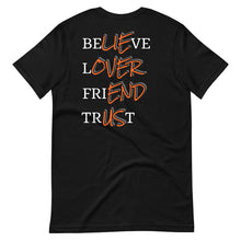 Load image into Gallery viewer, Unisex Look Deeper T-Shirt (Black/Orange)