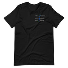 Load image into Gallery viewer, Unisex Look Deeper T-Shirt (Black/Blue)