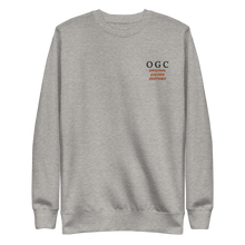 Load image into Gallery viewer, Unisex Crew Neck Pullover (Grey/Black/Orange)
