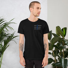 Load image into Gallery viewer, Unisex Look Deeper T-Shirt (Black/Blue)
