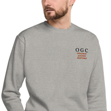 Load image into Gallery viewer, Unisex Crew Neck Pullover (Grey/Black/Orange)
