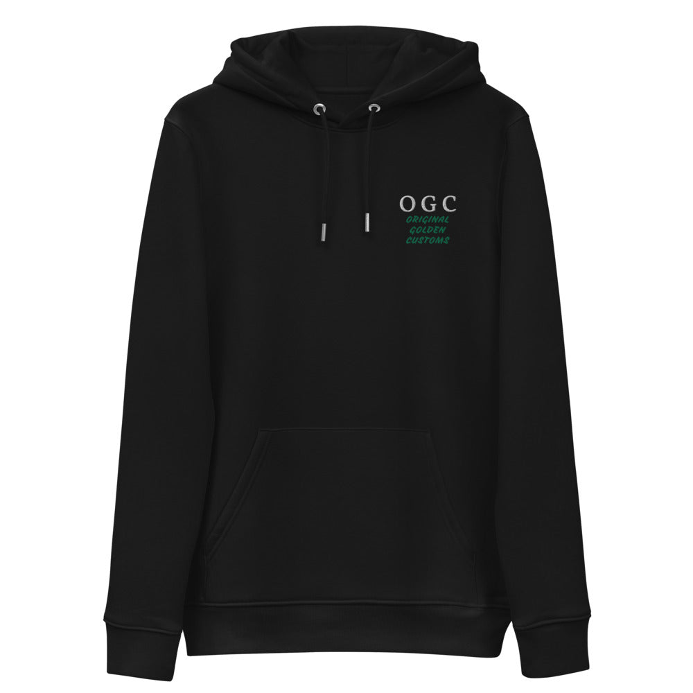 Unisex Hoodie (Black/White/Green)