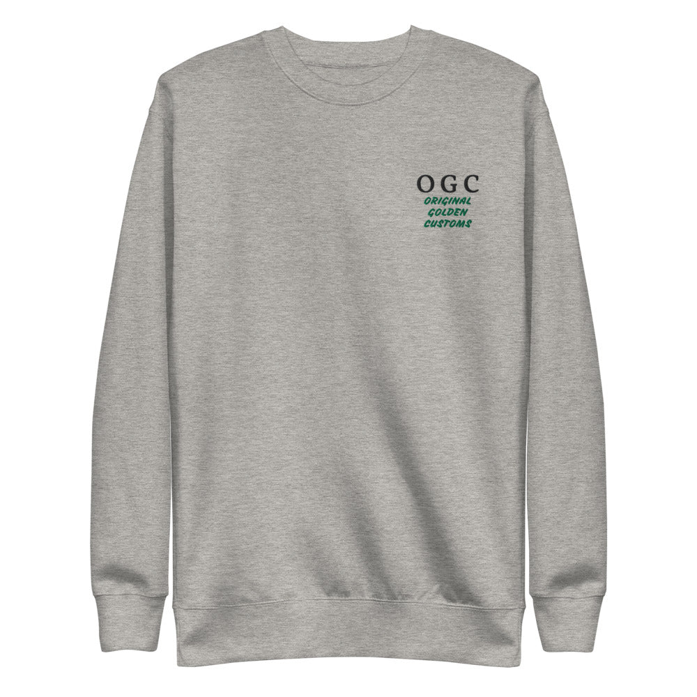 Unisex Crew Neck Pullover (Grey/Black/Green)