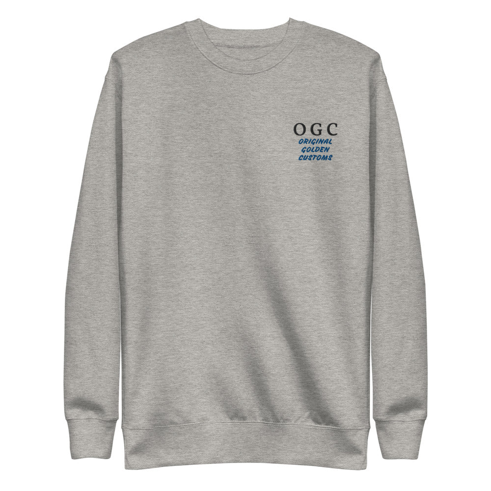 Unisex Crew Neck Pullover (Grey/Black/Blue)