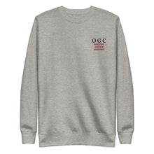 Load image into Gallery viewer, Unisex Crew Neck Pullover (Grey/Black/Red)
