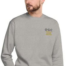 Load image into Gallery viewer, Unisex Crew Neck Pullover (Grey/Black/Yellow)
