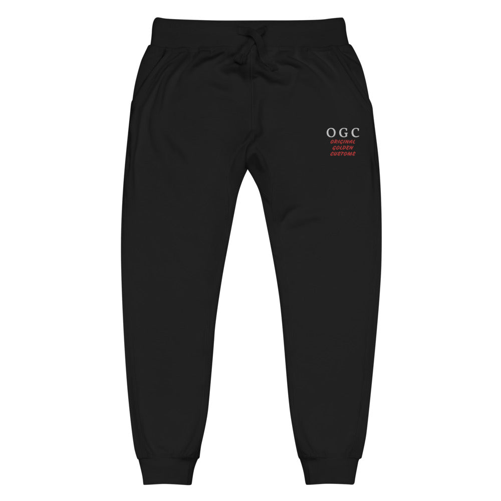 Unisex Joggers (Black/White/Red)