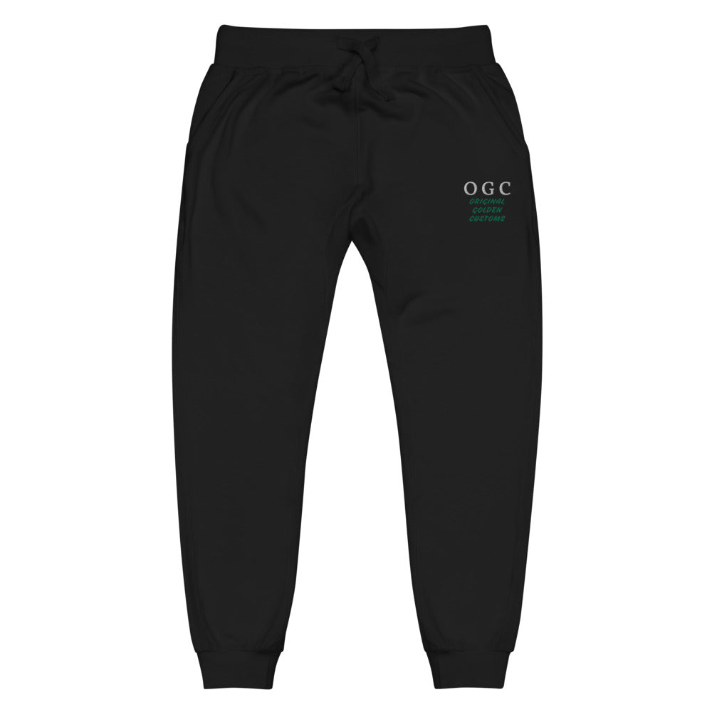 Unisex Joggers (Black/White/Green)