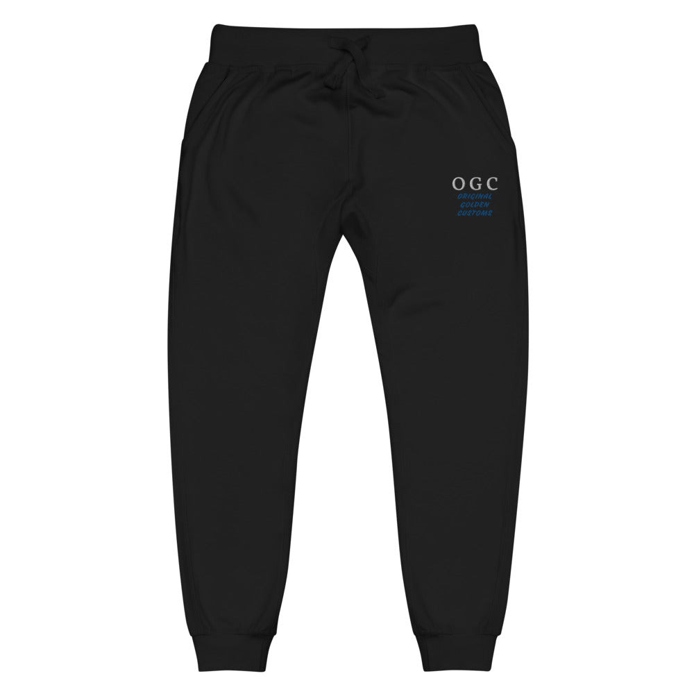 Unisex Joggers (Black/White/Blue)