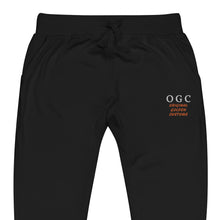 Load image into Gallery viewer, Unisex Joggers (Black/White/Orange)
