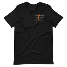 Load image into Gallery viewer, Unisex Look Deeper T-Shirt (Black/Orange)
