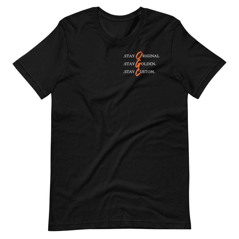 Unisex Look Deeper T-Shirt (Black/Orange)