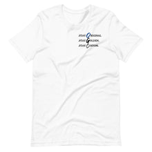 Load image into Gallery viewer, Unisex Look Deeper T-Shirt (White/Blue)
