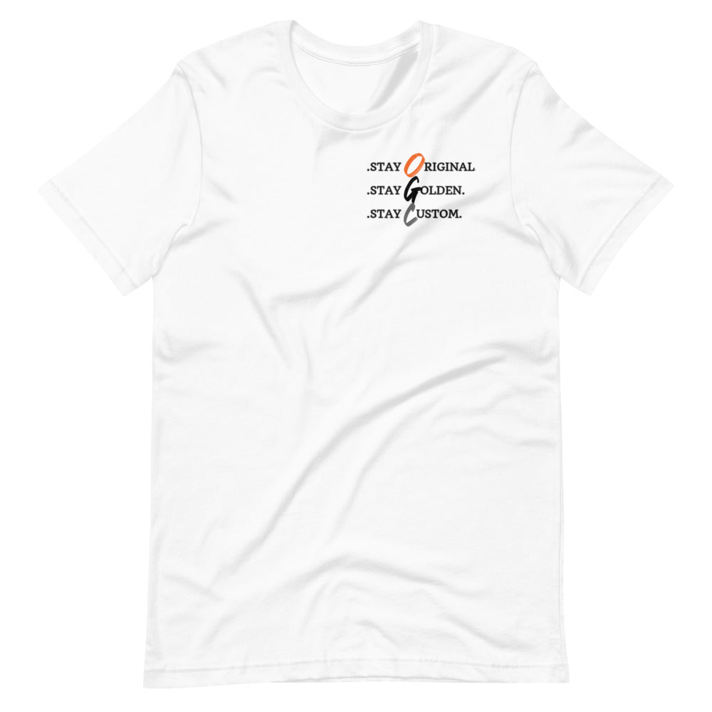 Unisex Look Deeper T-Shirt (White/Orange)