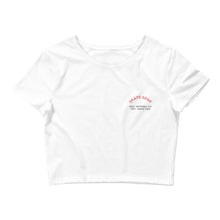 Load image into Gallery viewer, Skate Shop Crop T-Shirt (White/Froly/Smoke Grey)
